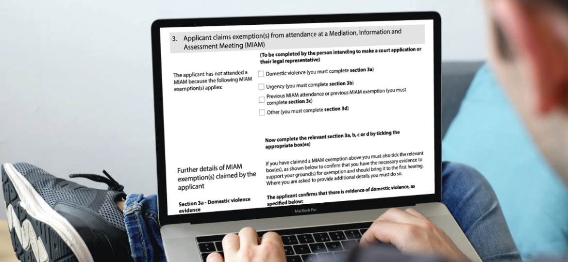 MIAM Certificate on a laptop screen