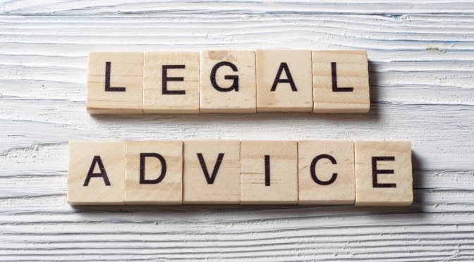 Scrabble letters 'Legal Advice'