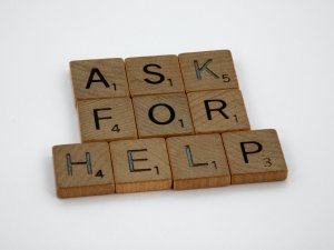 Ask for help in scrabble