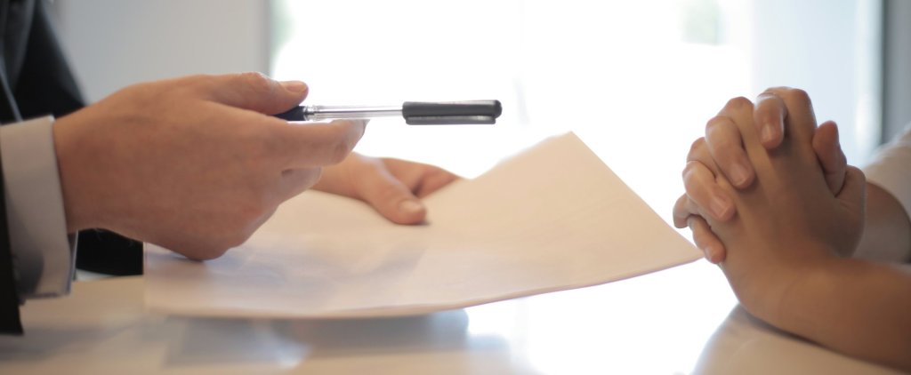 Signing a contract