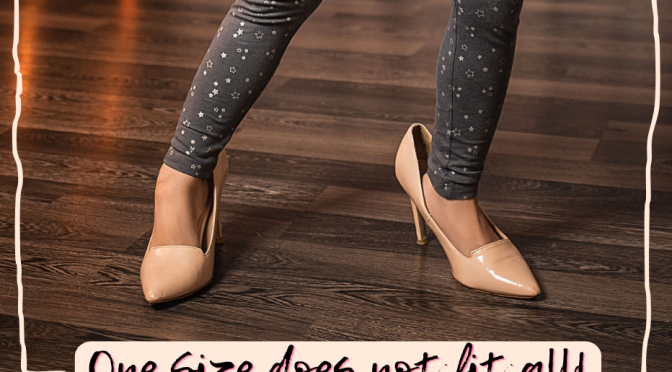 little girl in high heels