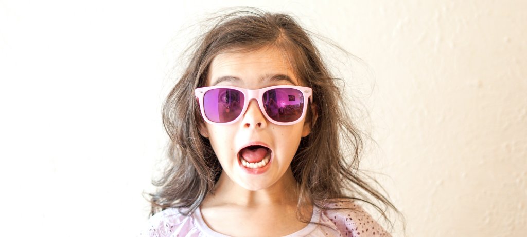 little girl facial expression