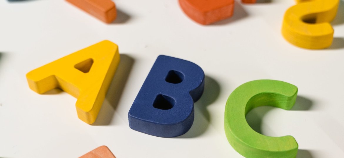 wooden letters of the alphabet