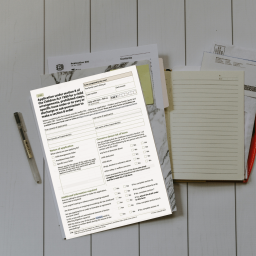 pile of forms - C100 application