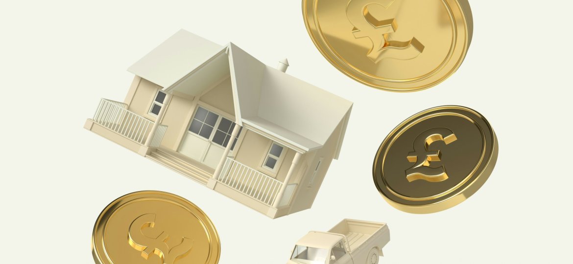 house and car and british pounds