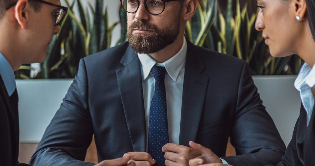 civil mediation session between co workers and a mediator