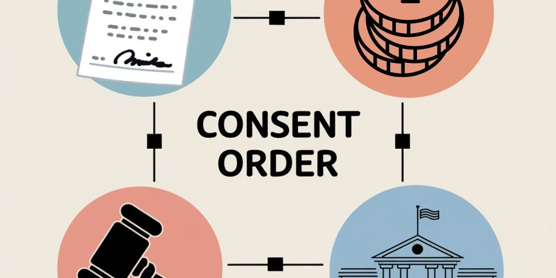 diagram of a consent order and the contributing factors
